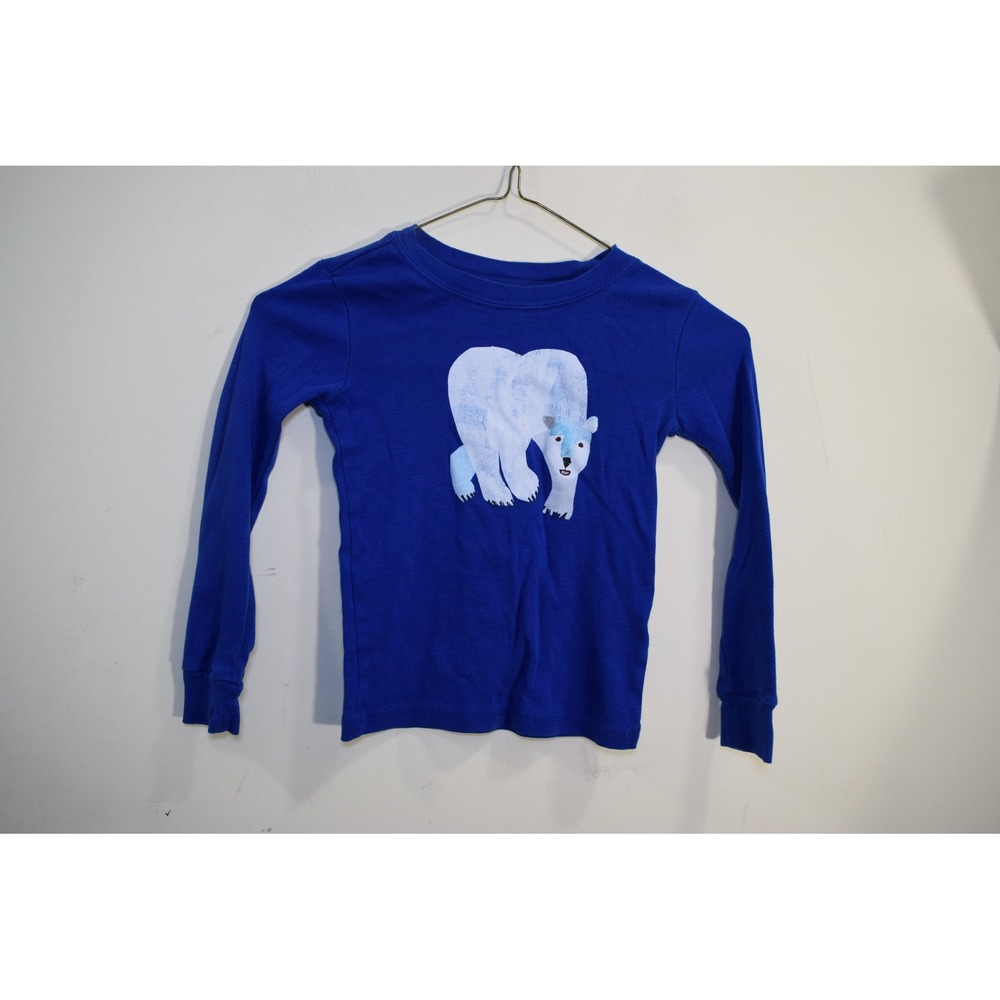2014 Gymboree Eric Carle Polar Bear Blue Long Sleeve Shirt Kids BOYS 6